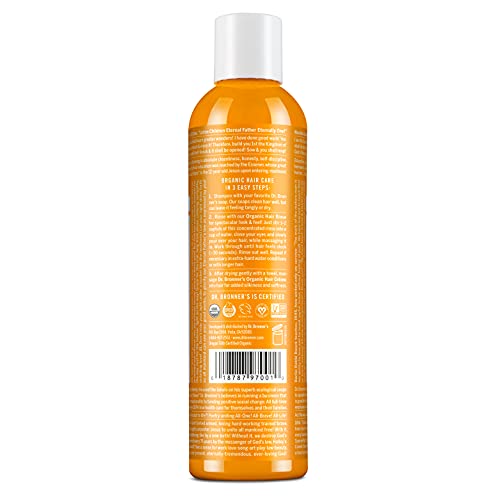 Dr. Bronner's Organic Hair Rinse - Nourishing Citrus Conditioner, Fair Trade Ingredients - 8oz