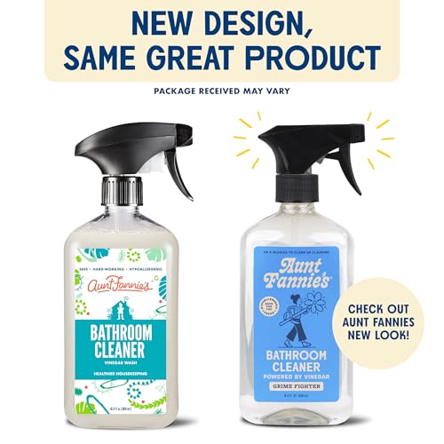 Aunt Fannie's Bathroom Cleaner - Vinegar Formula, Natural Ingredients, EWG A-rated - 16.9 oz