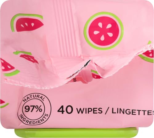 Yes To Facial Cleansing Wipes - Hydrating Makeup Remover with Watermelon & Aloe Vera - 1 Pack