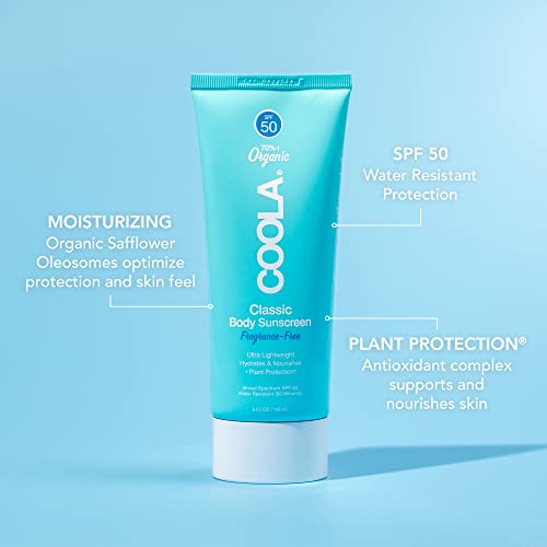 COOLA Organic Sunscreen SPF 50 - Plant-Powered Protection, Vegan & Gluten Free - 5 Fl Oz
