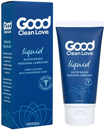 Good Clean Love Personal Lubricant - Hydrating Hyaluronic Acid, pH Balanced - 1.69 Oz (2-Pack)