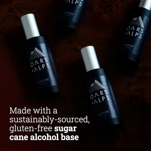 Oars + Alps Ascend Cologne - Long-Lasting Fragrance, Organic Sugarcane Alcohol - 1 Fl Oz