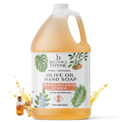 Brittanie's Pure Organic Castile Hand Soap - Nourishing Clean, Vegan, Non-GMO - 1 Gallon