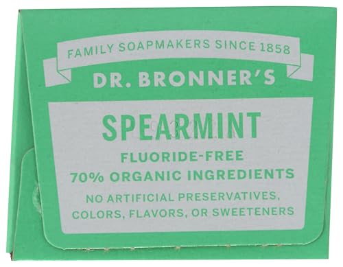 Dr. Bronner’s Toothpaste - Organic & Fair Trade, Fluoride-Free, Spearmint Flavor - 5oz