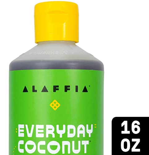 Alaffia Everyday Coconut Shampoo - Hydrating & Gentle for Curly Hair, Vitamin E & Ginger - 16oz