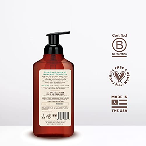 Soapbox Foaming Hand Soap - Moisturizing Aloe & Sage, Vegan Ingredients - 3 Pack, 11oz Each