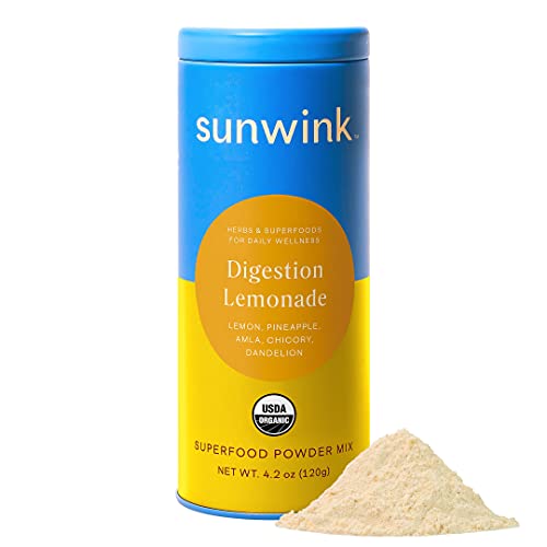 Sunwink Superfood Bundle - Gut Health Support, Organic Ingredients - Lemonade & Detox Greens