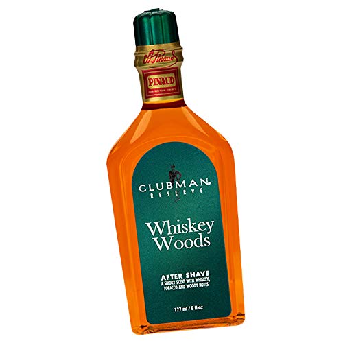 Clubman Reserve Whiskey Woods After Shave Lotion - Soothes Skin, Antiseptic Benefits - 6oz