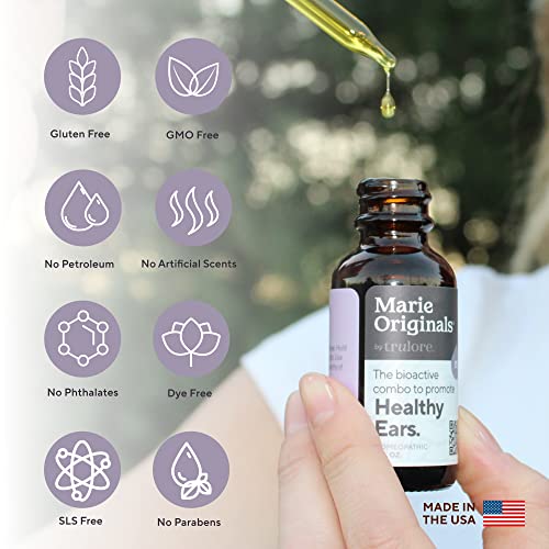 Marie Originals Ear Wax Removal Kit - Herbal Relief for Pain & Blockage, Family-Friendly - 1 Pack