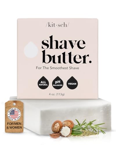 Kitsch Shaving Soap Bar - Hydrating for All Skin Types, Paraben-Free, 4 oz