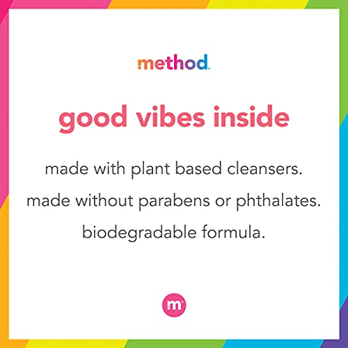 Method Body Wash - Detoxifying, Paraben & Phthalate Free, Moisturizing - 3 x 18oz, Pure Peace