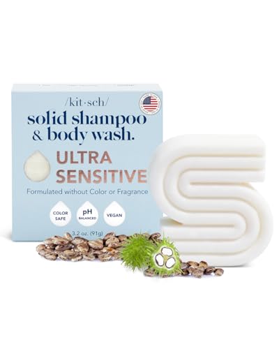 Kitsch 2-in-1 Shampoo & Body Wash Bar - Nourishing, Safe for Sensitive Skin & Scalp - 3.2oz
