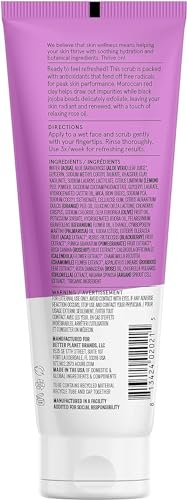 Acure Radically Rejuvenating Facial Scrub - Mild Exfoliation, Hydrating Rose Oil - 4 Fl Oz