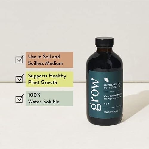 Modern Sprout Plant Nutrient Set - All-Natural Growth Booster for Greens, 8oz