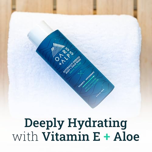 Oars + Alps Men's Body Wash - Deeply Moisturizing, Antioxidant-Rich, Alpine Tea Tree - 2 Pack