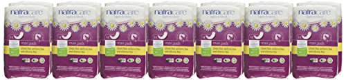 Natracare Menstrual Pads - Chlorine-Free, Biodegradable, Fragrance-Free - 14 Count, Pack of 12