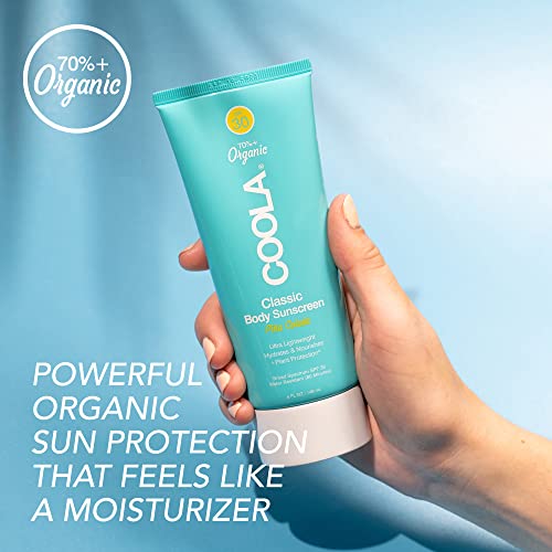 COOLA Organic Sunscreen SPF 30 - Water Resistant, Antioxidant Protection, Pina Colada - 5 Fl Oz