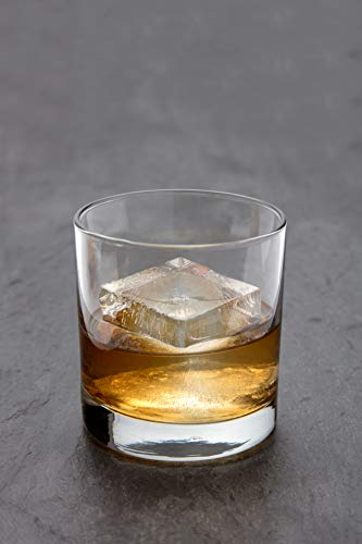 W&P Peak Silicone Ice Tray - BPA-Free, Easy Release, Freshness Lid - Charcoal, 4 Large Cubes