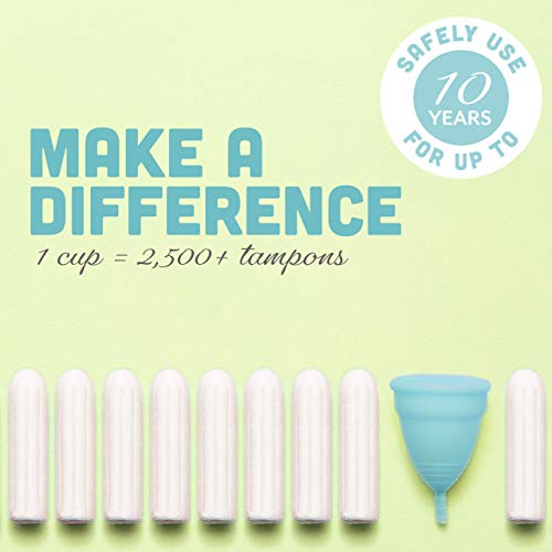 Dutchess Menstrual Cup - Leak-Free, Medical-Grade Silicone, Soft & Comfortable - 2 Small Cups