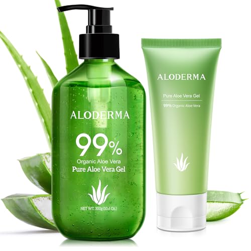 Aloderma Body Lotion Set - Hydrating Aloe Vera for Dry Skin Relief - 2x300g & 114g