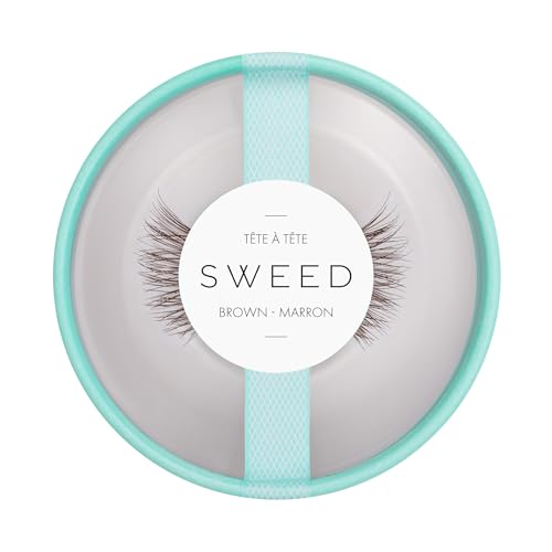 SWEED Tête à Tête False Lashes - Natural Look, Vegan & Cruelty-Free - Brown