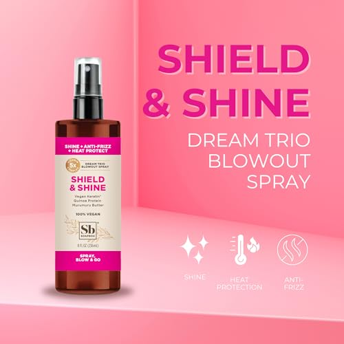Soapbox Heat Protectant Spray - Boost Shine, Control Frizz, Vegan, Color Safe - 8oz