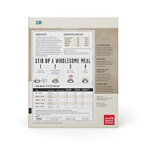 The Honest Kitchen Dog Food Base Mix - Human Grade, Grain Free, Add Your Own Protein - 7 lb