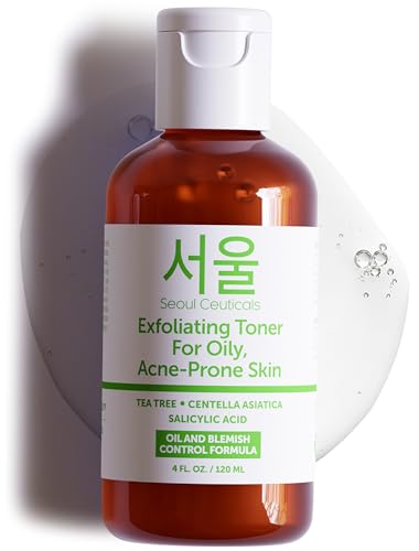 SeoulCeuticals Toner for Oily, Acne-Prone Skin - Exfoliating, Hydrating, 4 FL OZ
