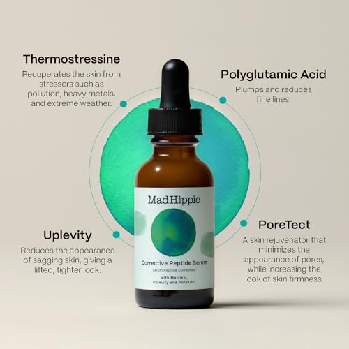 Mad Hippie Face Serum - Anti-Wrinkle, Hydrating Peptides, Nourishing Formula - 1.02 Fl Oz