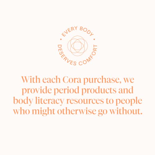 Cora Organic Cotton Non-Applicator Tampons - Ultra-Absorbent, Hypoallergenic, 36 Count
