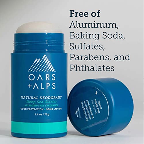 Oars + Alps Deodorant - Effective Odor Control, Dermatologist Tested for Sensitive Skin - 2.6oz