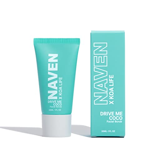Naven X Koa Life Drive Me CoCo - Gentle Face Scrub, Vegan, Reduces Blemishes - 4oz