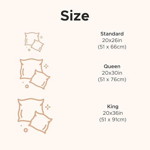 Sleep & Beyond Mywoolly Pillow Case - 100% Natural Wool, Moisture Control - Queen 20x30, Ivory