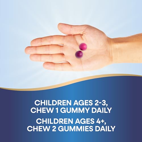 Nature's Way Kids Vitamins Bundle - Supports Healthy Bones & Muscles, Wildberry Flavor - 60 Gummies