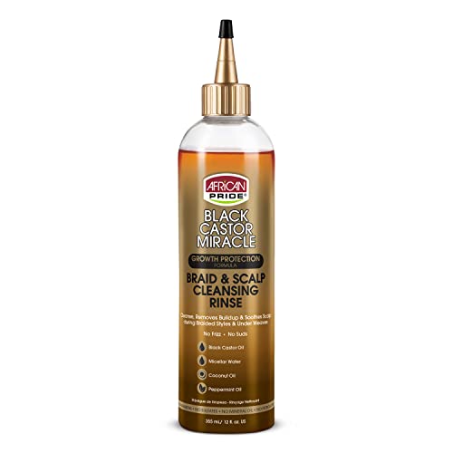 African Pride Scalp Treatment - Detoxifies & Soothes, Enriched with Black Castor Oil - 12oz