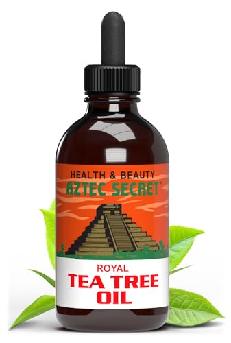 Aztec Secret Royal Tea Tree Oil - Deep Moisturizer for Hair & Skin, 100% Pure - 4 OZ