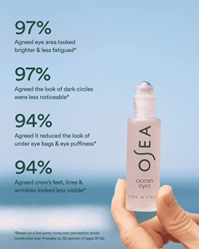 OSEA Ocean Eyes® Eye Serum - Reduces Dark Circles & Puffiness, Hydrating Peptides - 0.5oz