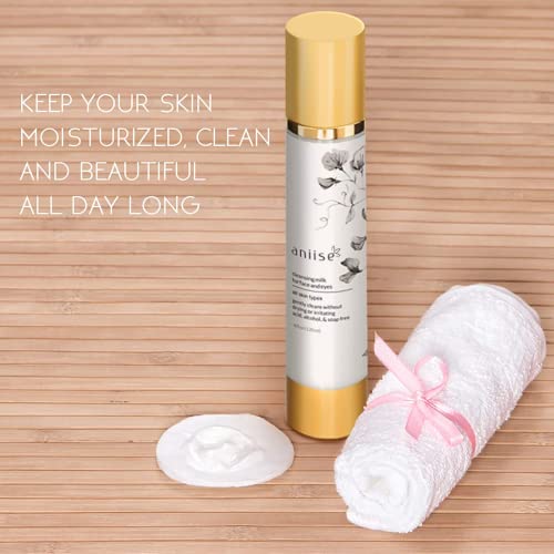Aniise Gentle Cleansing Milk - Hydrating Makeup Remover, Chamomile Infused, 6.76oz