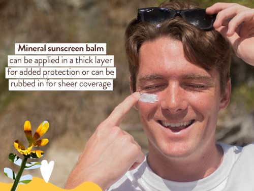Babo Botanicals Mineral Sunscreen Balm SPF50 - Hydrating, EWG Verified, Fragrance-Free - 3oz