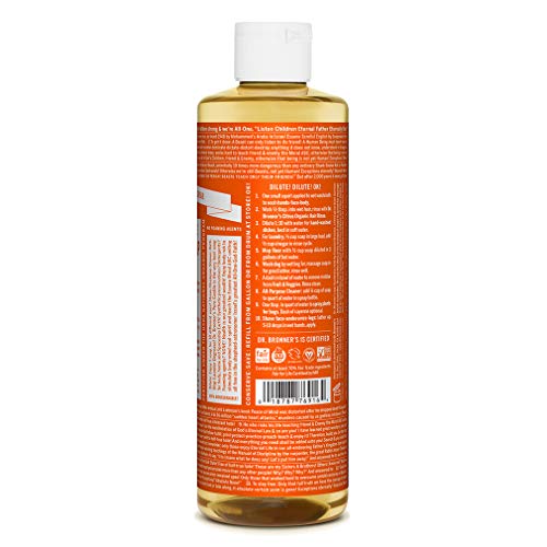Dr. Bronner’s Pure-Castile Liquid Soap - Moisturizing Tea Tree, Organic & Vegan - 16oz