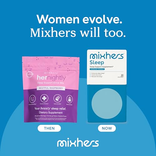 Mixhers Sleep Supplement - Deep Sleep Support with Ashwagandha & Melatonin - 30 Packets