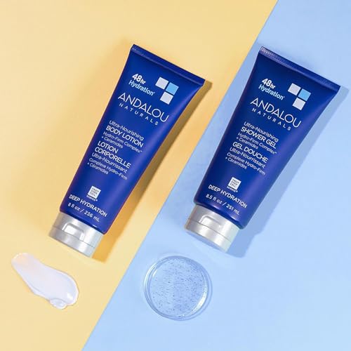 Andalou Naturals Body Wash - Deep Hydration, Vegan Formula with Hyaluronic Acid - 8.5 fl oz
