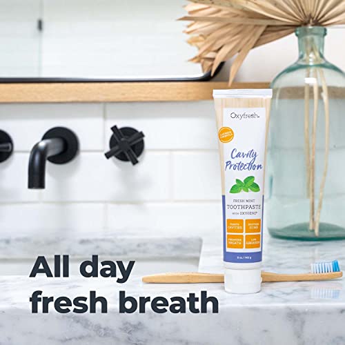 Oxyfresh Toothpaste - Cavity Protection & Sensitivity Relief, Fresh Mint Flavor - 5oz