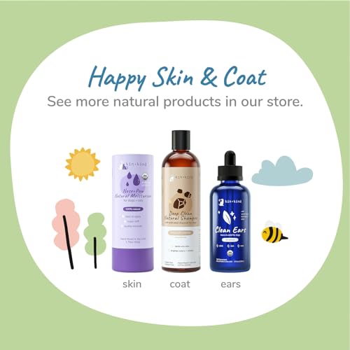 kin+kind Cat Ear Cleaner - Eliminates Wax & Odor with Natural Ingredients - 4oz