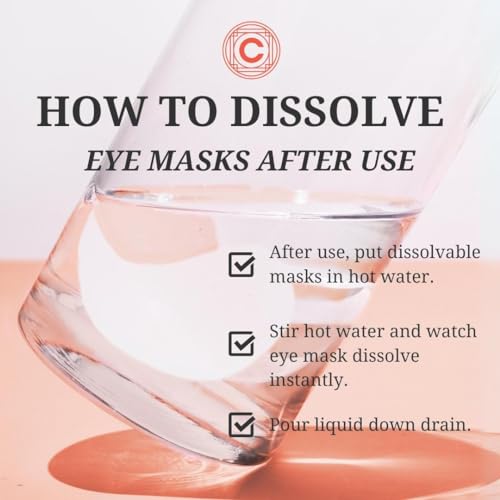 Clean Circle Lights On Brightening Eye Mask - Red Algae & Vitamin C for Dark Circles - 5 Pairs