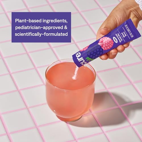 Cure Hydration Kids Electrolyte Drink Mix - Plant-Based, No Added Sugar - Pink Lemonade, Berry