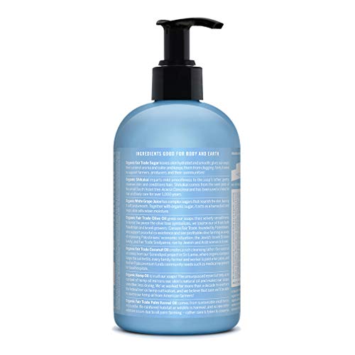 Dr. Bronner’s Organic Sugar Body Soap - Nourishing Hydration, Made with Organic Oils - 12oz