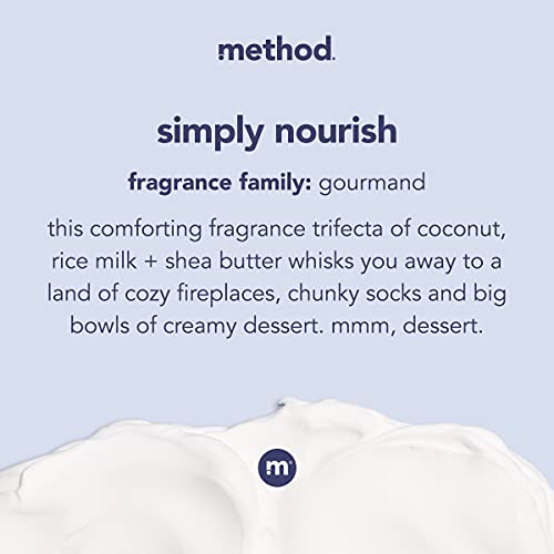 Method Body Wash - Nourishing Coconut & Rice Milk, Biodegradable, 80% Recycled Plastic - 28oz