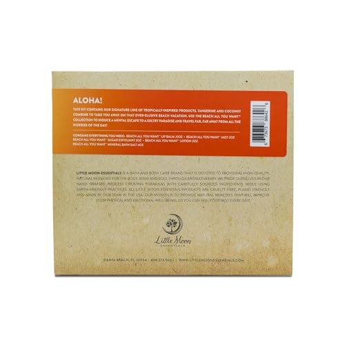 Little Moon Essentials Bath and Body Set - 100% Natural, Vegan, Cruelty-Free - 5-Piece Gift