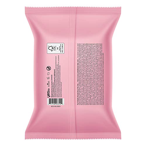Yes To Facial Cleansing Wipes - Hydrating Makeup Remover with Watermelon & Aloe Vera - 1 Pack